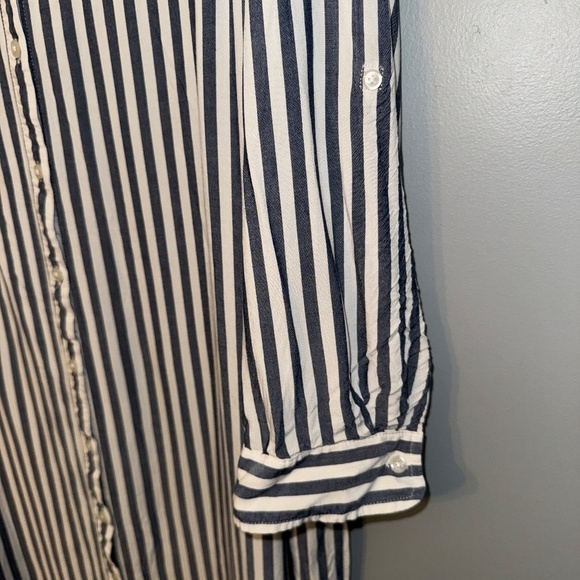 Ava & Viv Target 100% Rayon Vertical Striped Shirt Dress Size 3X - Picture 5 of 12